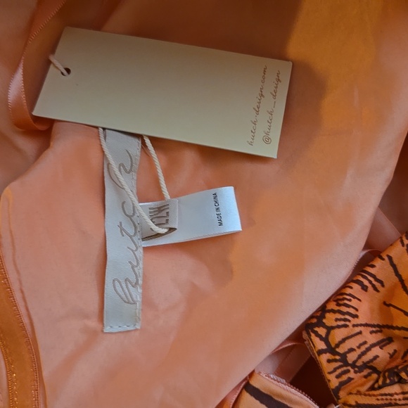 ANTHROPOLOGIE Hutch NWT Floral One-Shoulder Ruffle Maxi Dress Orange Botanical - Picture 5 of 9